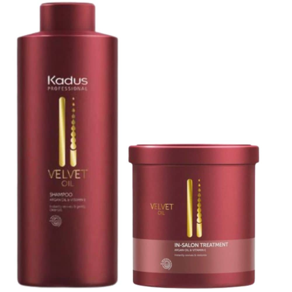 1000 ml Kadus Kit Velvet Oil XL Kadus Kit Velvet Oil XL- Shampoo Velvet Oil 1000 ml + Treatment Velvet Oil 750 ml