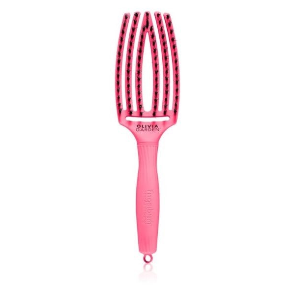 Olivia Garden Fingerbrush Think Pink Hot Pink Medium