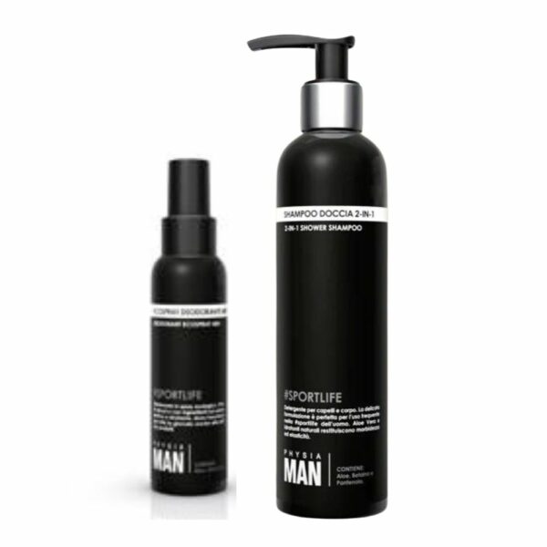 Physia Man Kit Ecospray Deodorante 48H+ Detergente Corpo 250 ml