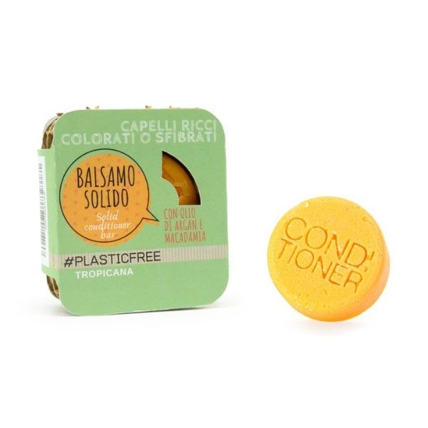 Officina Cosmetica Antichi Ricordi Balsamo Solido Capelli Ricci al Cocco e Macadamia55gr