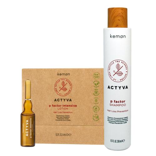 Kemon Actyva P Factor Shampoo 250 ml + Intensive Lotion 12x6 ml