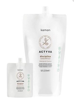 Kemon Actyva Disciplina Silkiness e Control Touch Bag Shampoo 500 ml