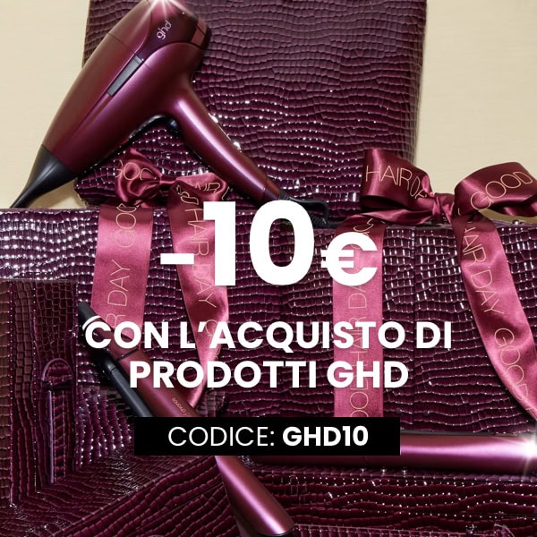 10€ con ghd, acquista almeno un tool e inserisci il codice GHD10