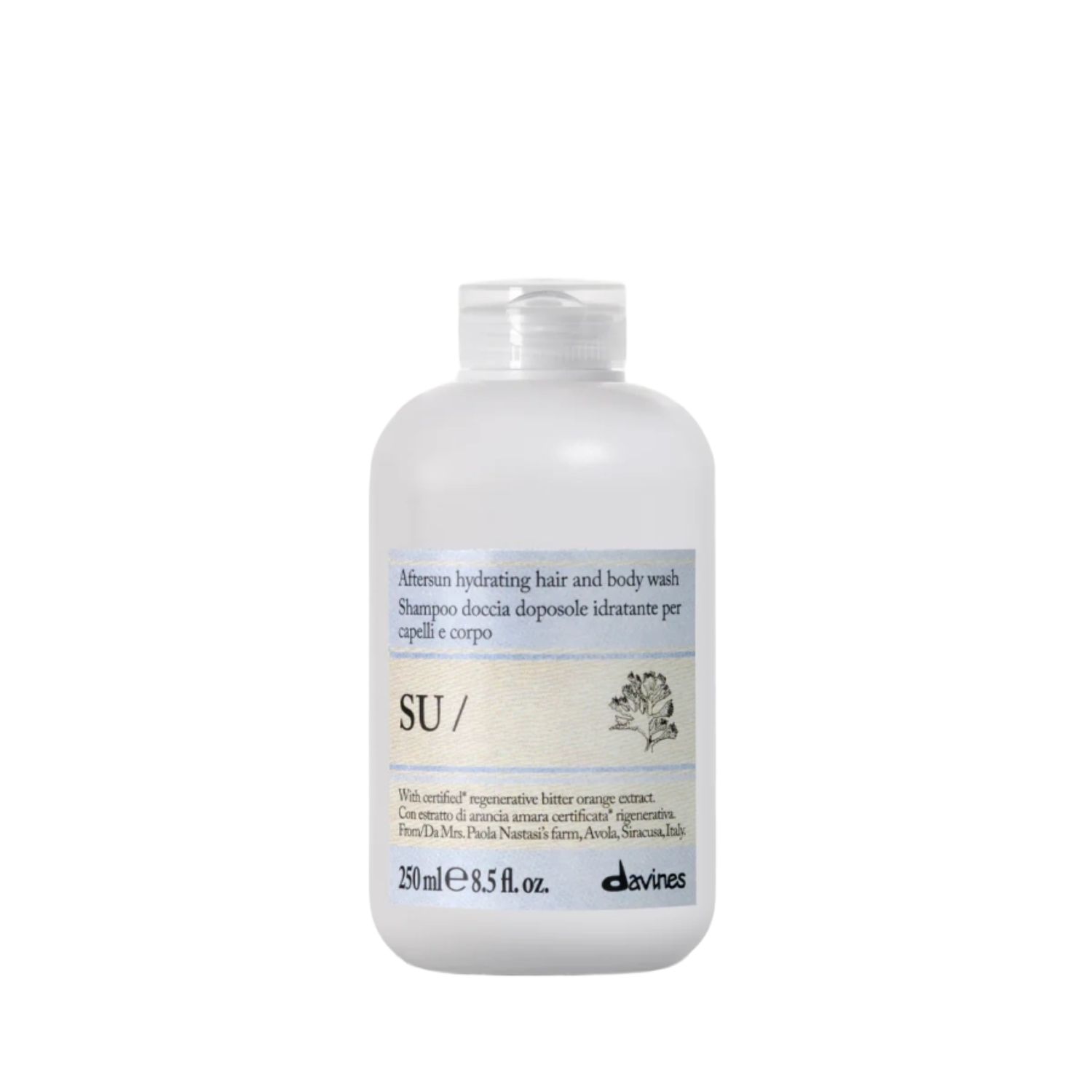 Davines SU Shampoo 250 Davines Su Hair & Body Wash 250 ml